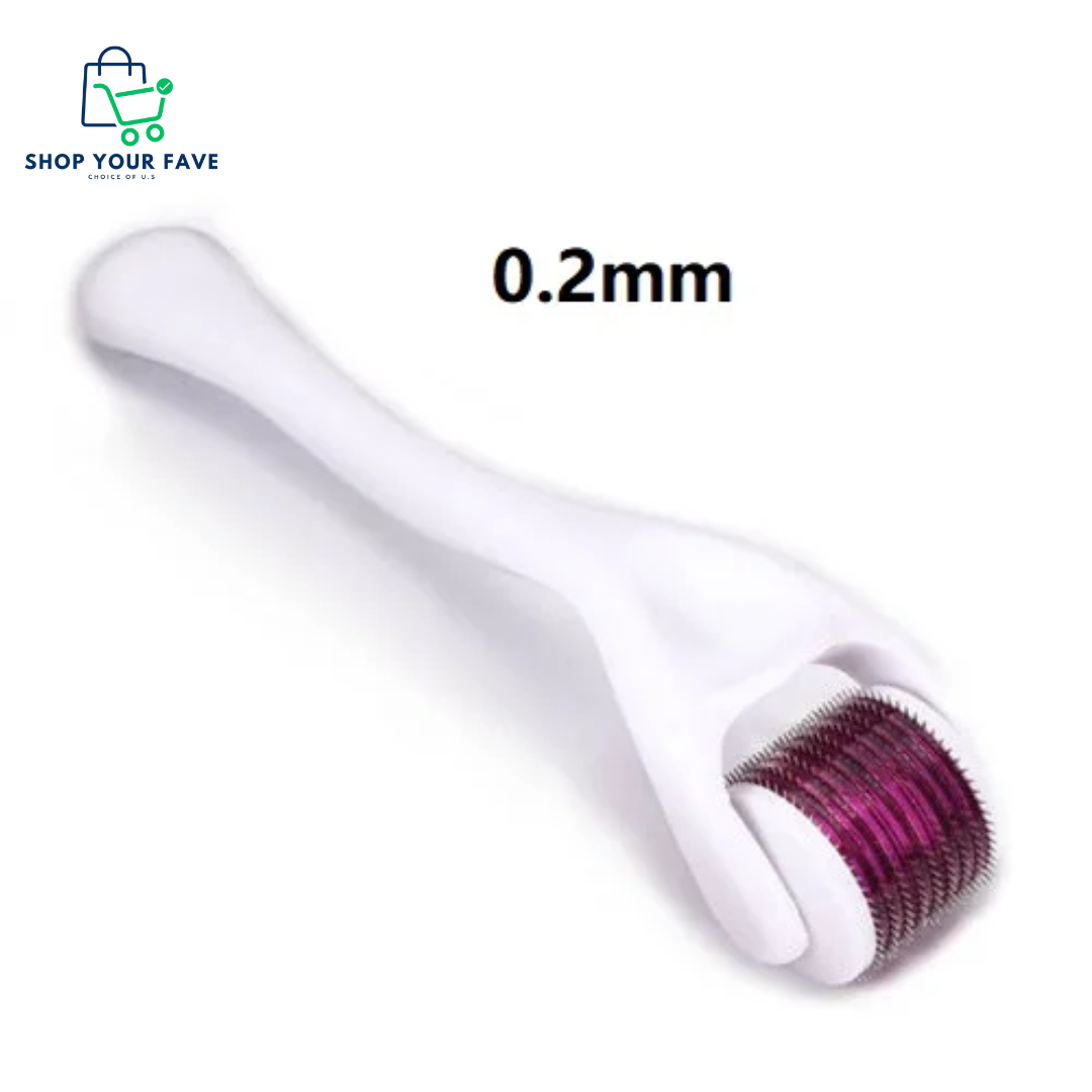 Titanium Derma Roller for Face, Hair Growth & Acne Scars