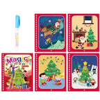 Magic Water Coloring Book for Kids | Reusable No-Mess Drawing Pad