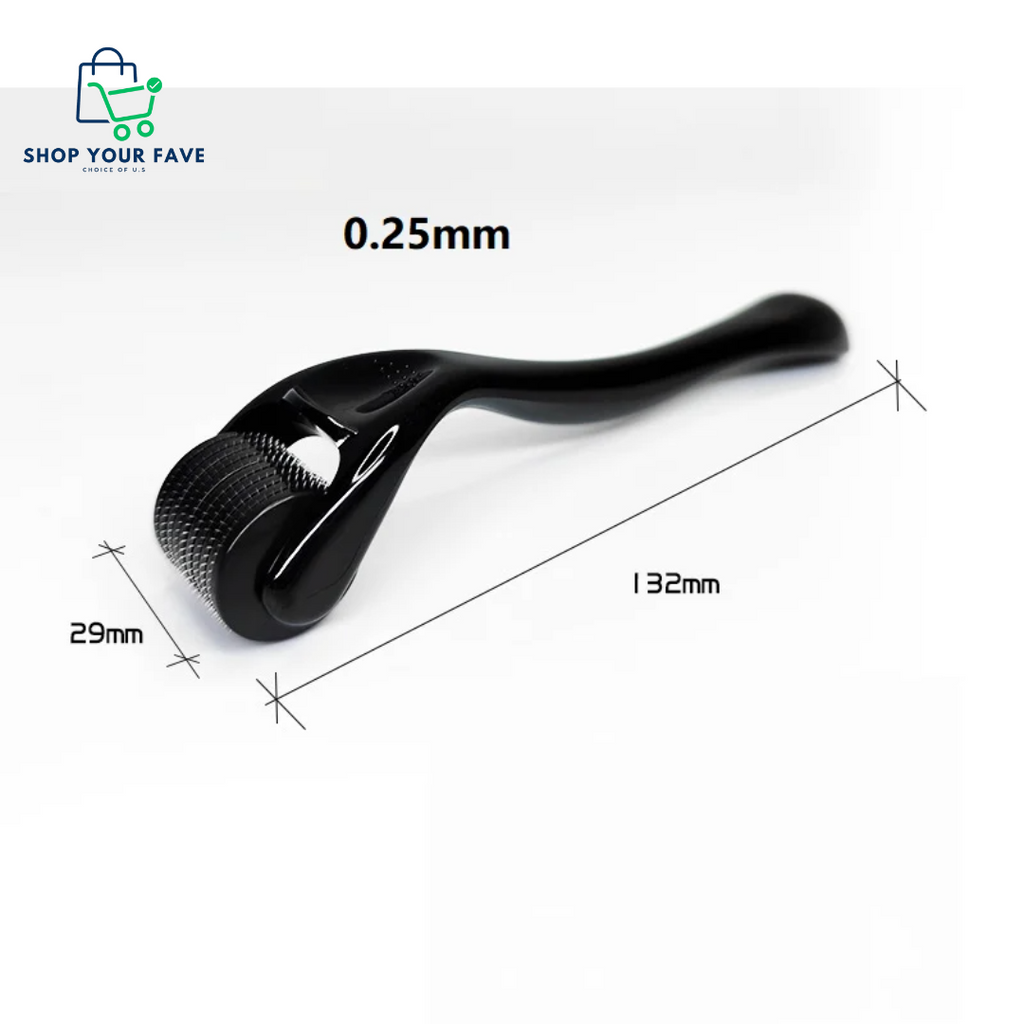 Titanium Derma Roller for Face, Hair Growth & Acne Scars