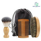 Men’s Dual-Edge Wooden Beard Comb