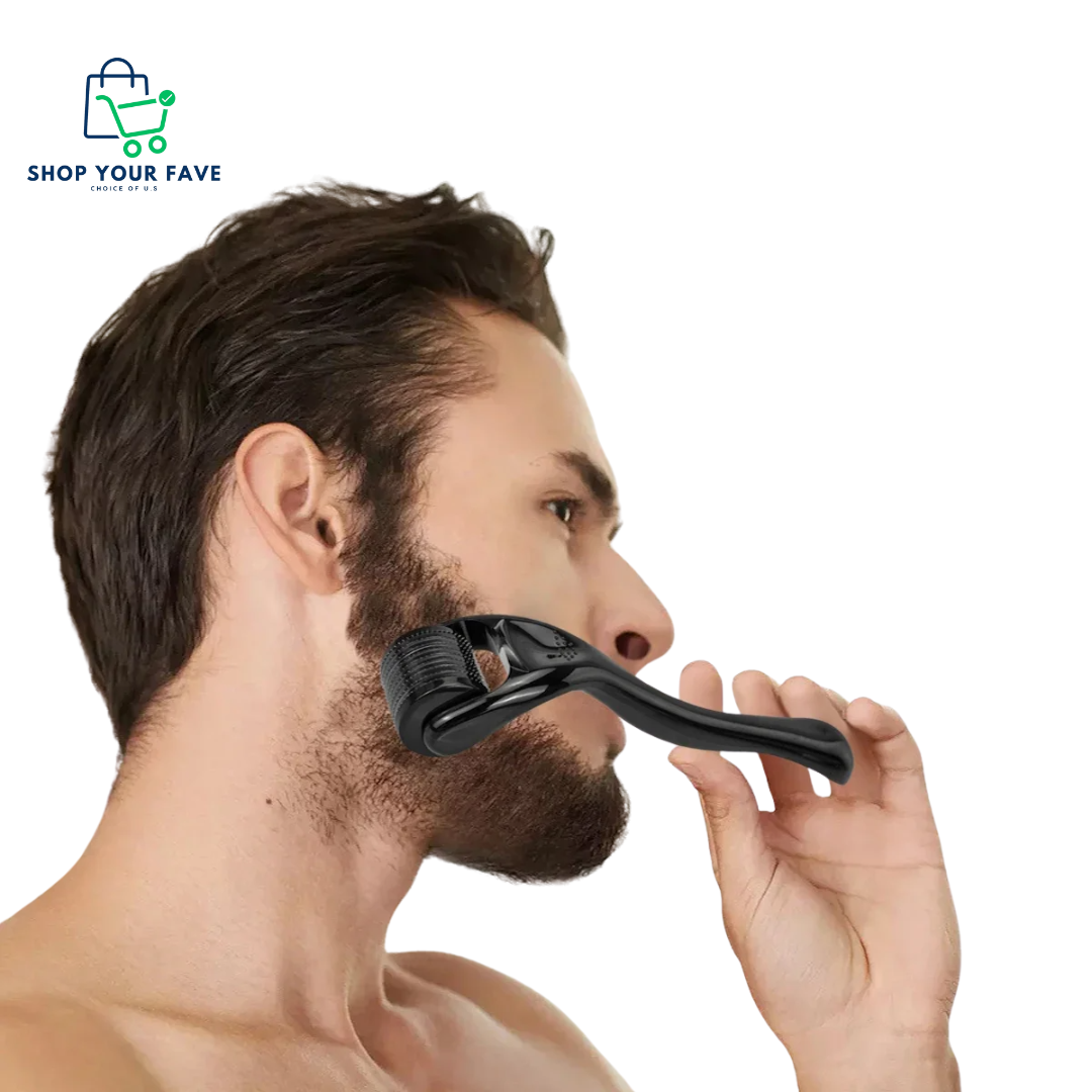 Titanium Derma Roller for Face, Hair Growth & Acne Scars