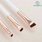 3-Piece Precision Eyeliner & Eyebrow Brush Set
