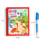 Magic Water Coloring Book for Kids | Reusable No-Mess Drawing Pad