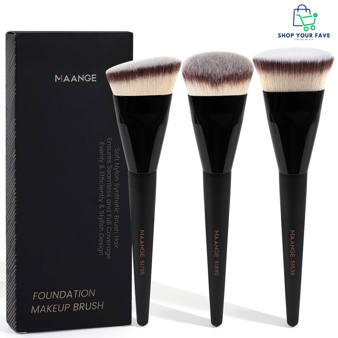 MAANGE 3-Piece Pro Makeup Brush Set