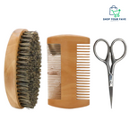 Men’s Dual-Edge Wooden Beard Comb