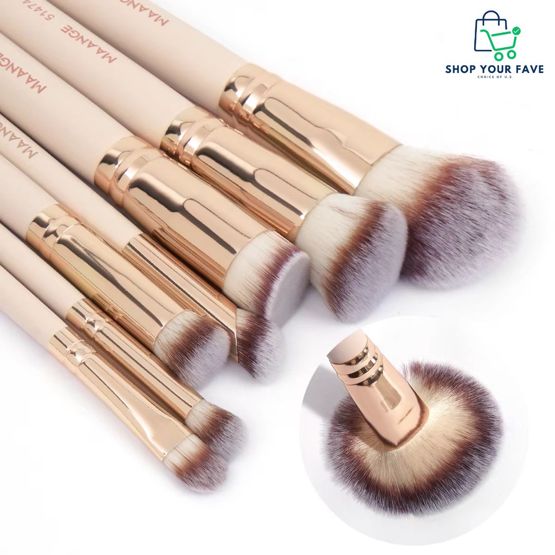 MAANGE 7-Piece Soft Makeup Brush Set