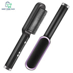 2-in-1 Hair & Beard Straightener Brush