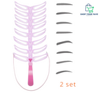 8-in-1 Reusable Eyebrow Shaping Stencil Kit