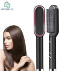 2-in-1 Hair & Beard Straightener Brush