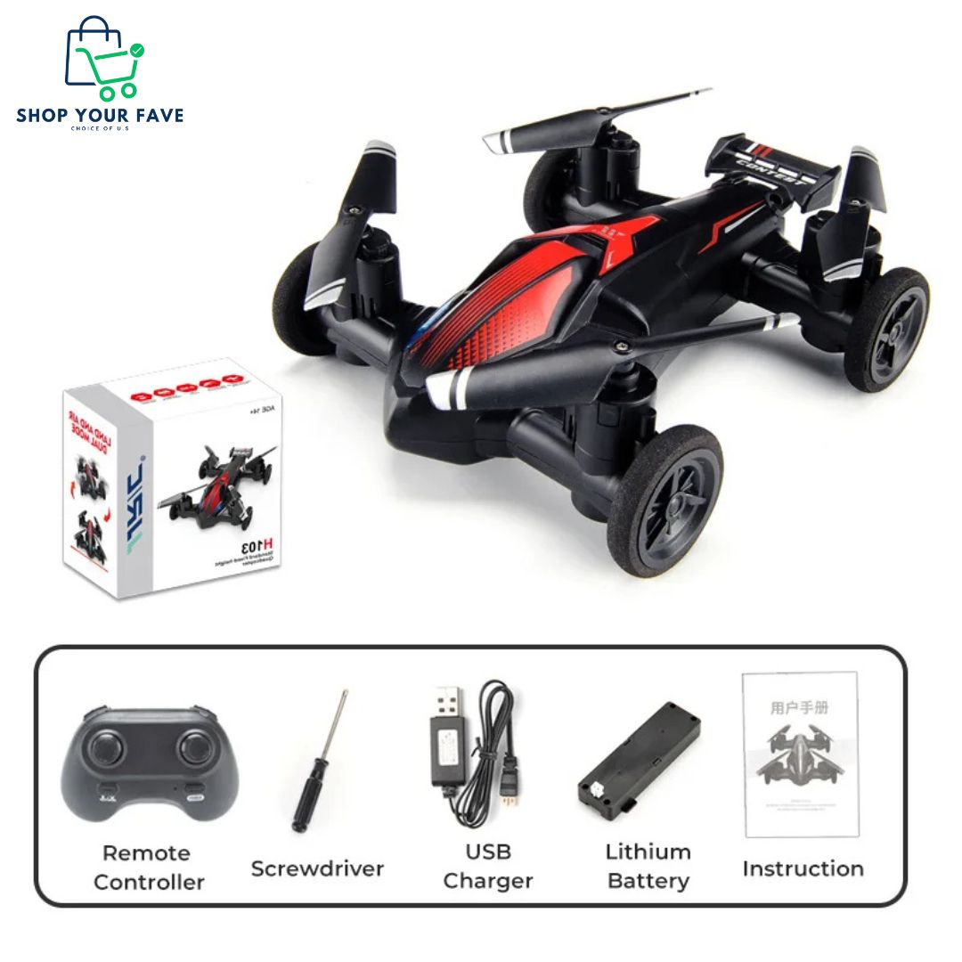 2-in-1 Land & Air RC Car