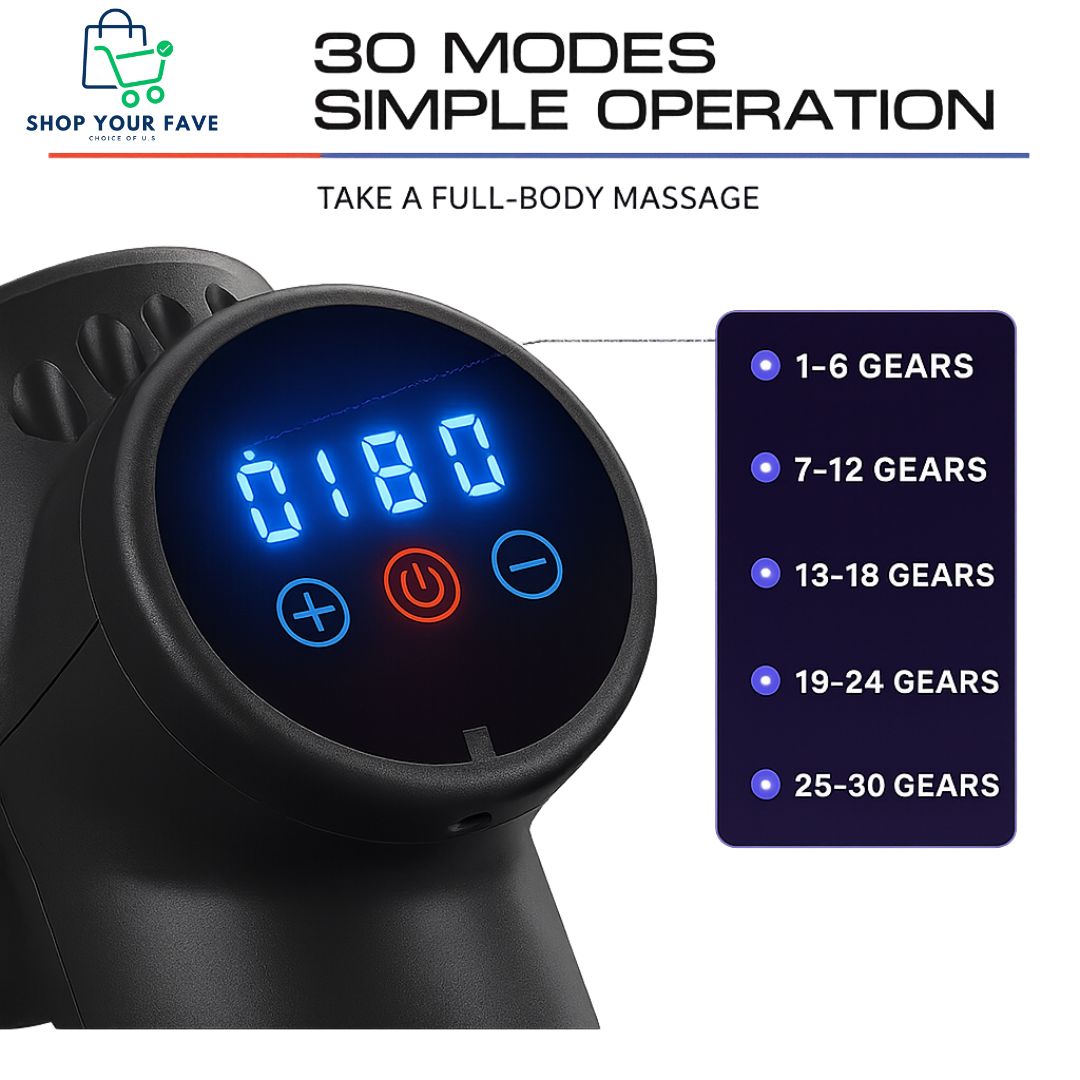 Carbon Fascia Gun Deep Tissue Massage