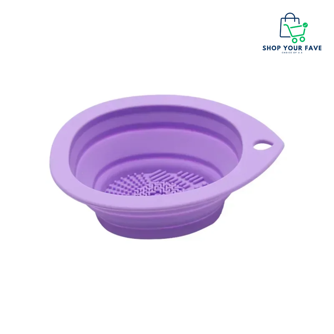 GlowBowl 2-in-1 Silicone Makeup Brush Cleaner