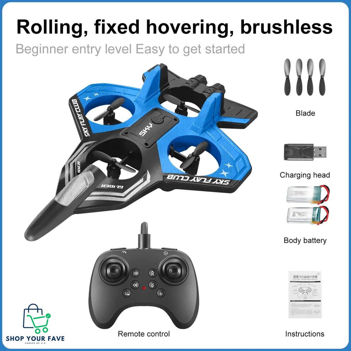 S83 2.4G 4CH RC Drone