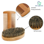 Men’s Dual-Edge Wooden Beard Comb