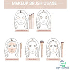 MAANGE 7-Piece Soft Makeup Brush Set