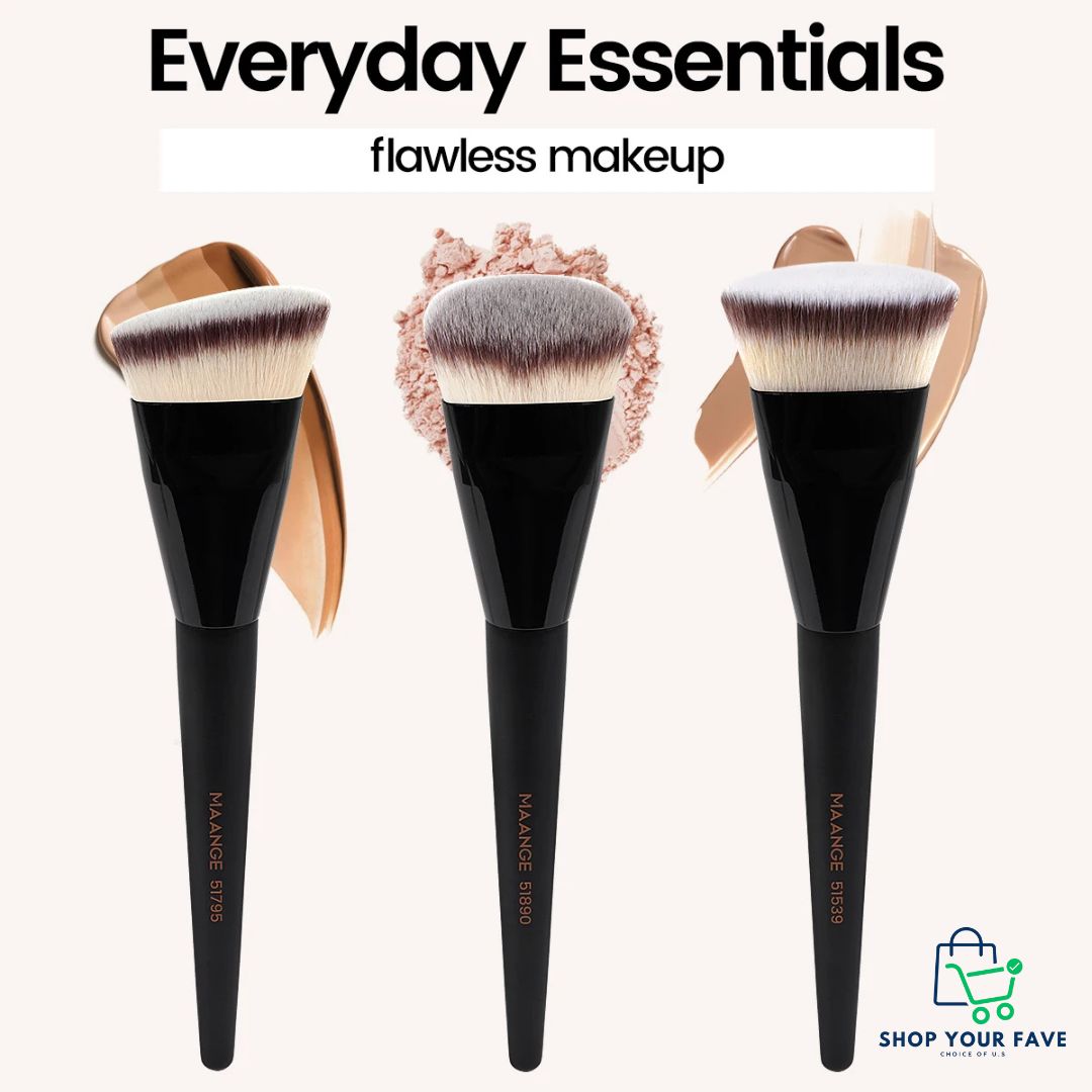 MAANGE 3-Piece Pro Makeup Brush Set
