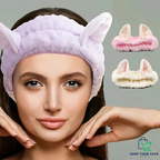 Plush Cat Ear Spa Headband
