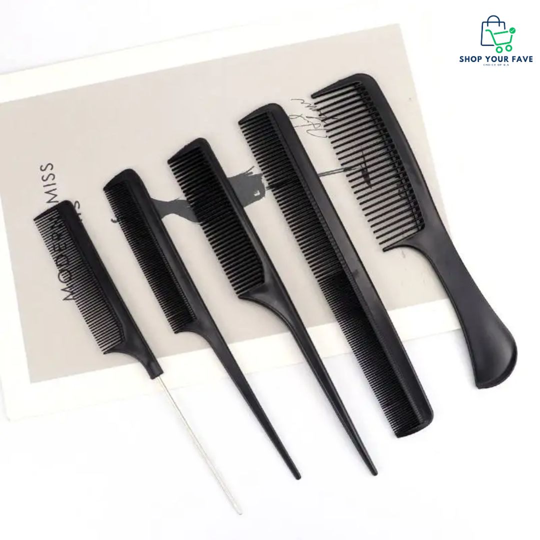 10-Piece Professional Hair Cutting Comb Set