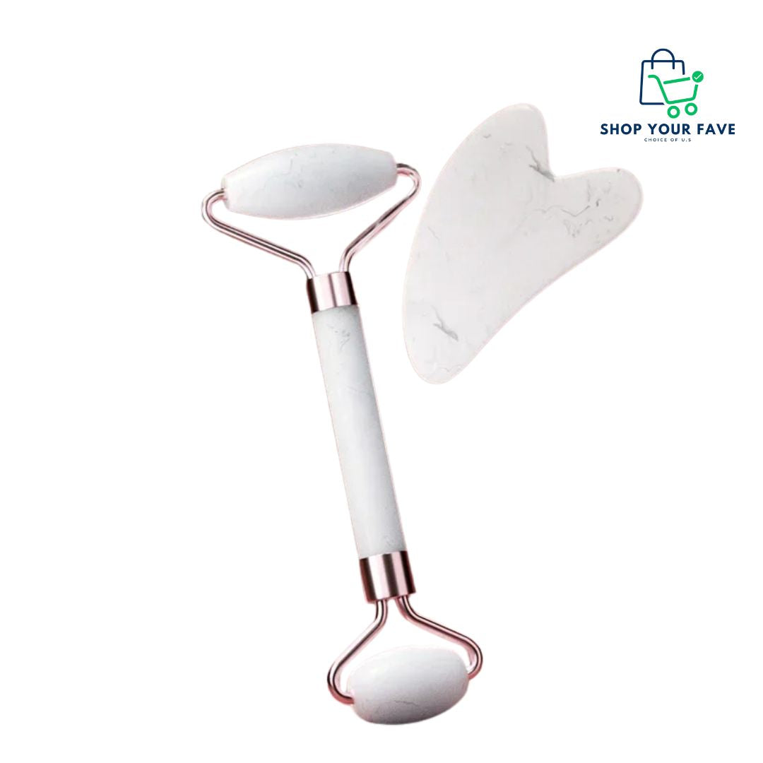GlowPro Double-Head Facial Roller & Gua Sha Kit