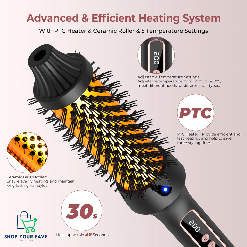 3-in-1 Heated Styling Brush