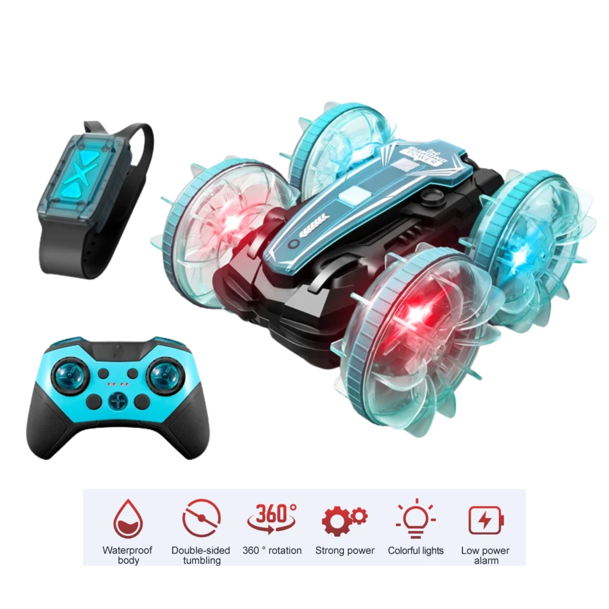360° Flip & Waterproof RC Stunt Car