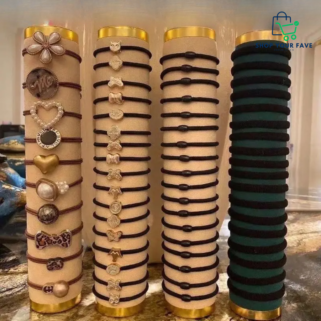 60 PCS Premium No-Snag Hair Ties