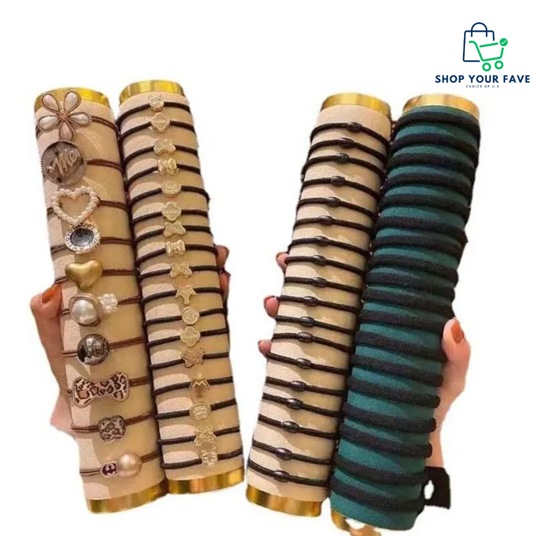 60 PCS Premium No-Snag Hair Ties