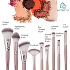 Maange 9-Piece Luxe Makeup Brush Set