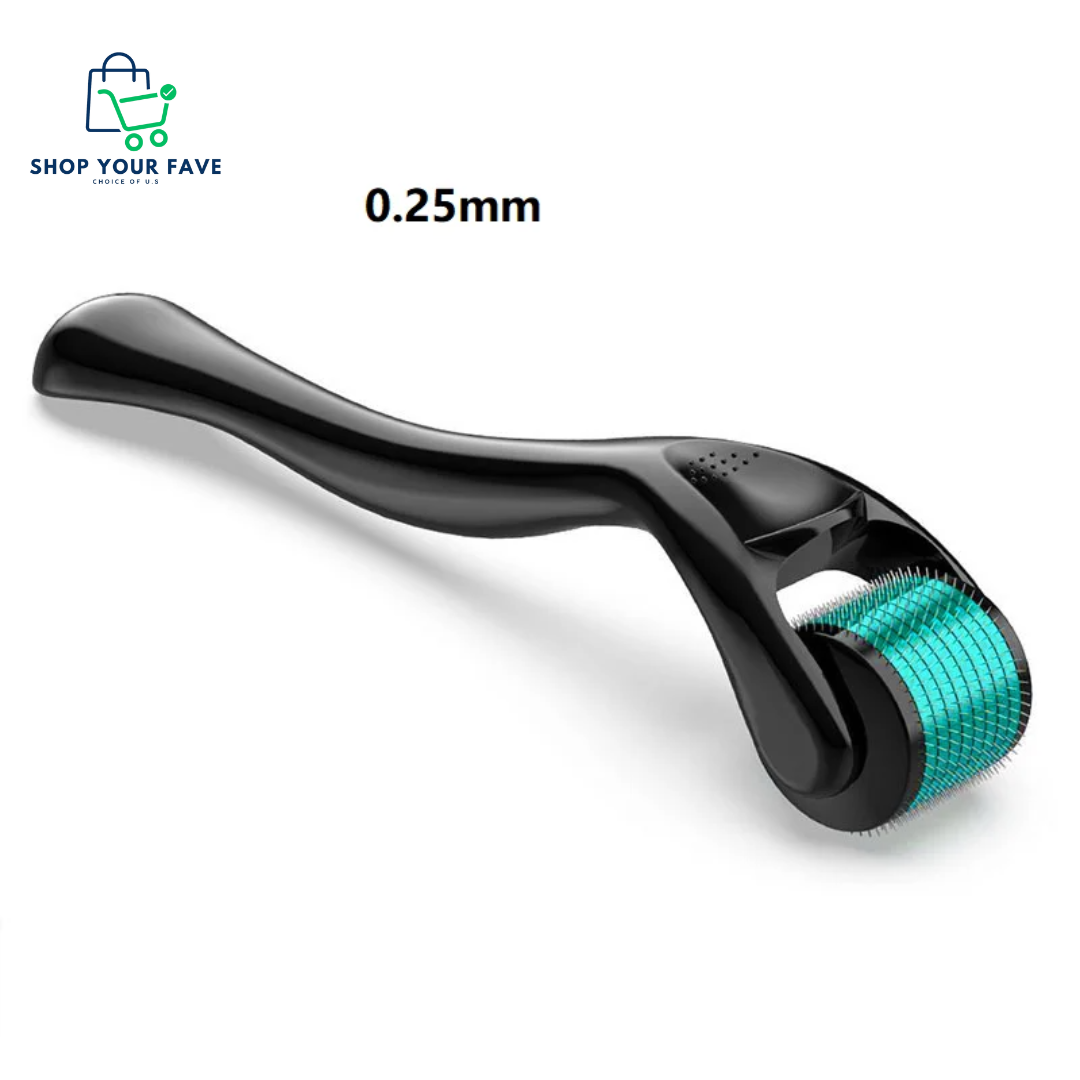 Titanium Derma Roller for Face, Hair Growth & Acne Scars