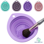 GlowBowl 2-in-1 Silicone Makeup Brush Cleaner