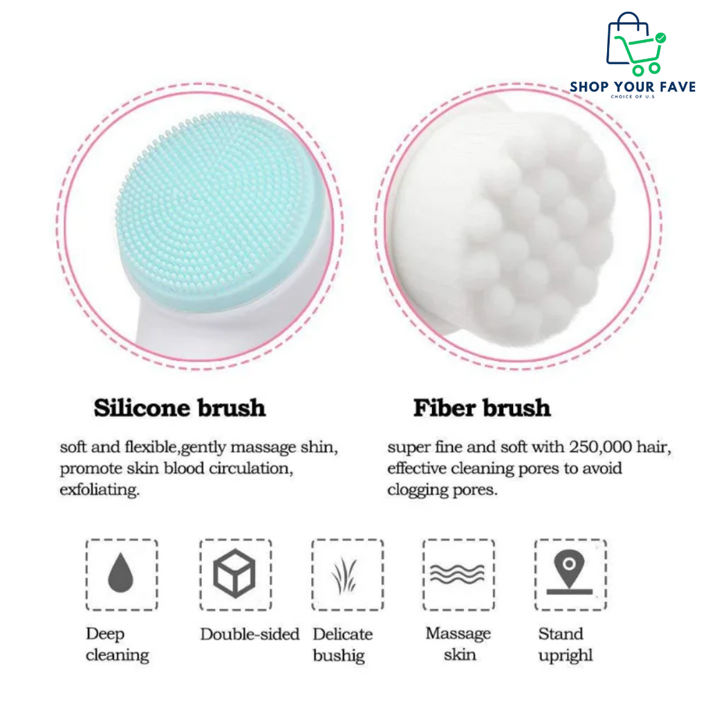 Dual-Sided Silicone Face Brush