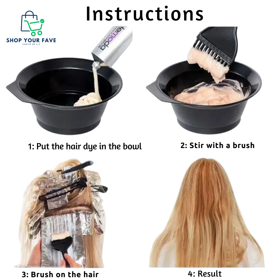 4-Piece Pro Hair Dye Kit