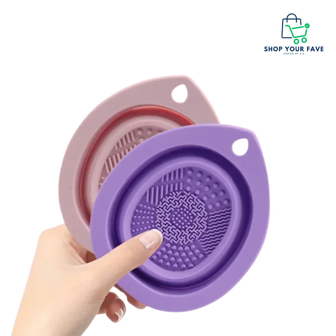 GlowBowl 2-in-1 Silicone Makeup Brush Cleaner