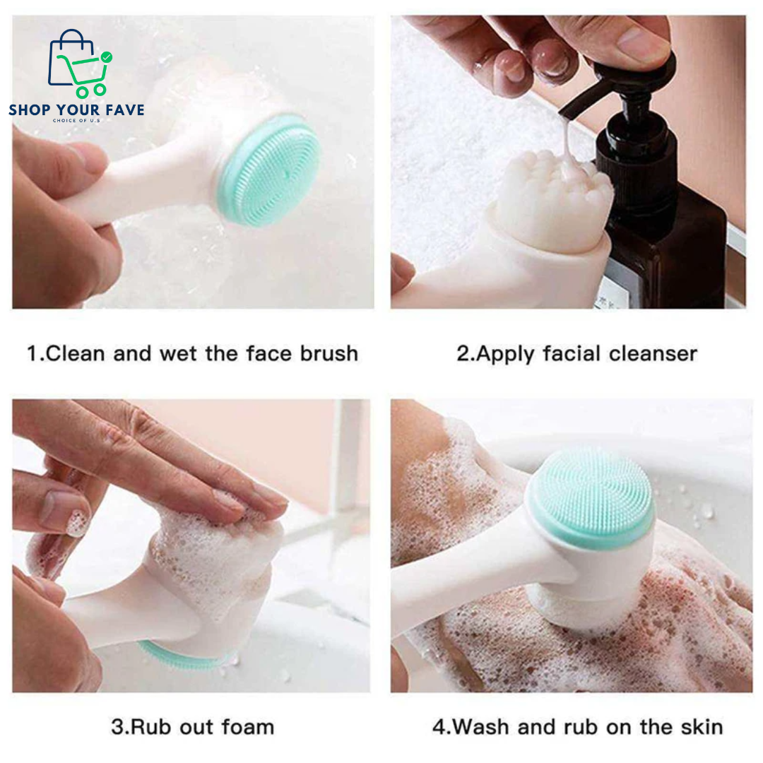 Dual-Sided Silicone Face Brush