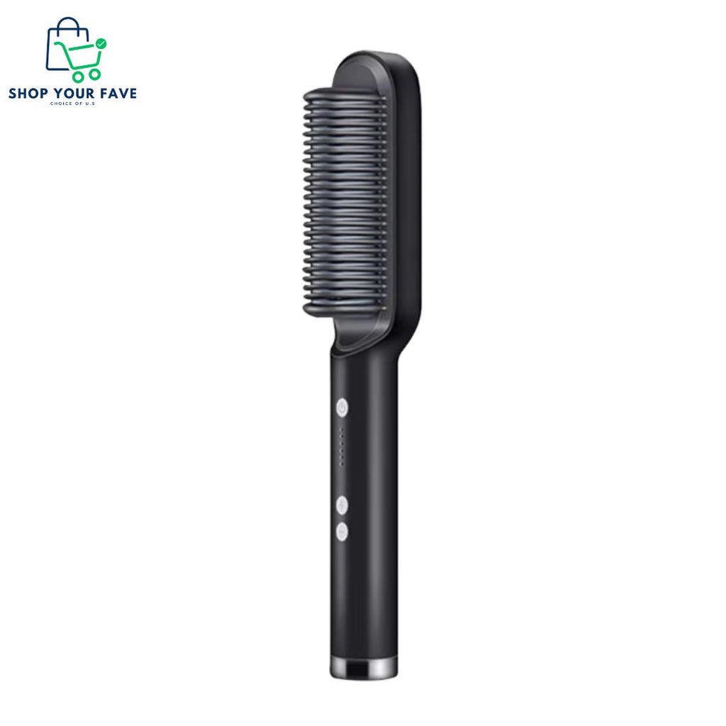 2-in-1 Hair & Beard Straightener Brush