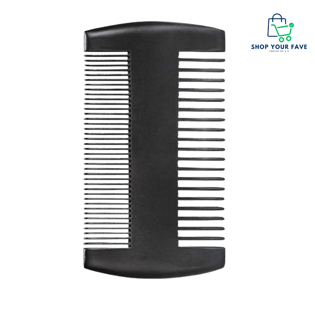 Men’s Dual-Edge Wooden Beard Comb