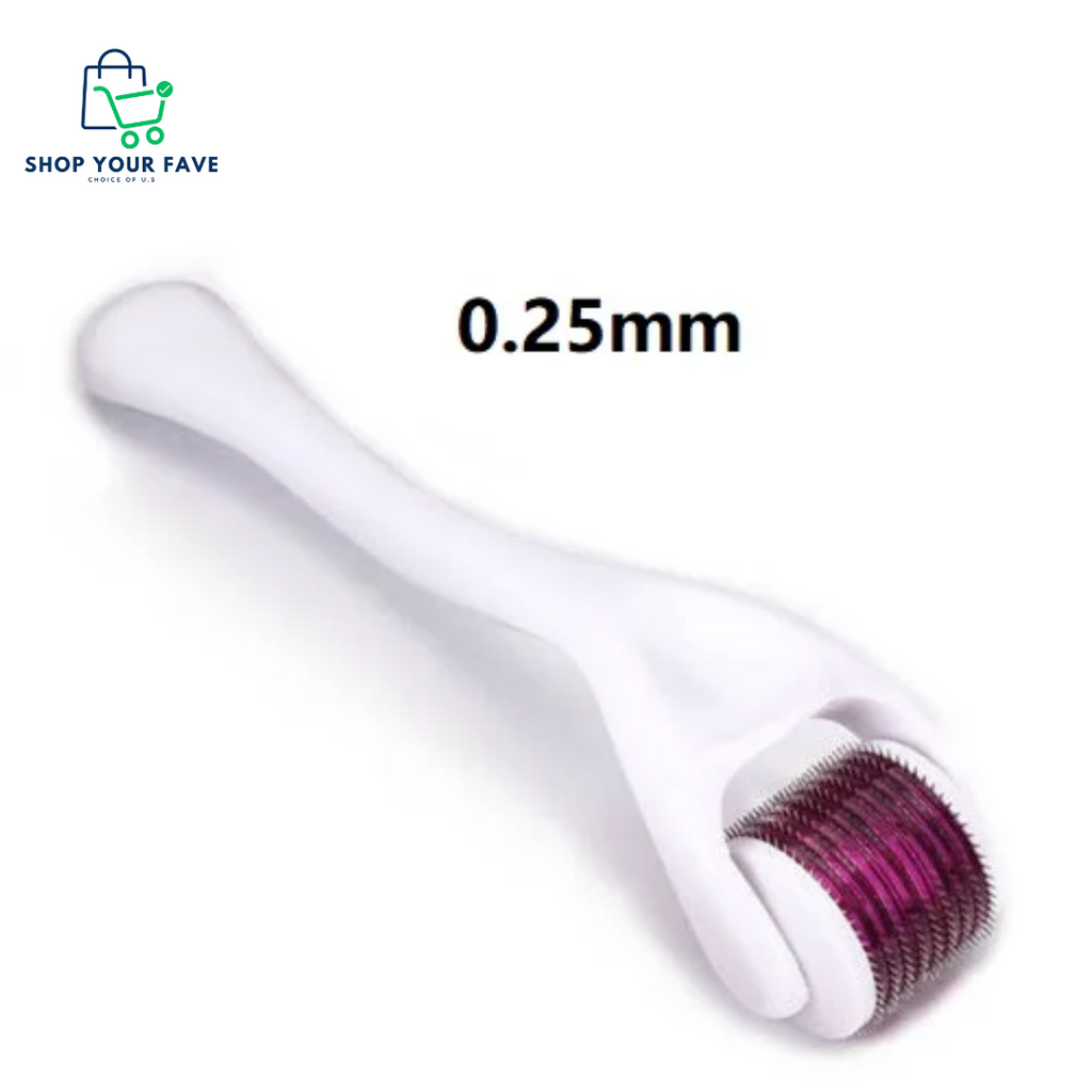 Titanium Derma Roller for Face, Hair Growth & Acne Scars