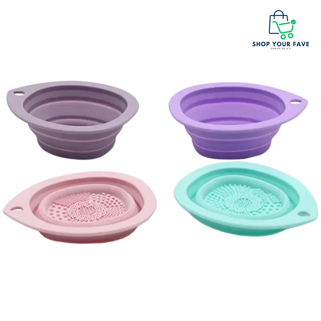 GlowBowl 2-in-1 Silicone Makeup Brush Cleaner