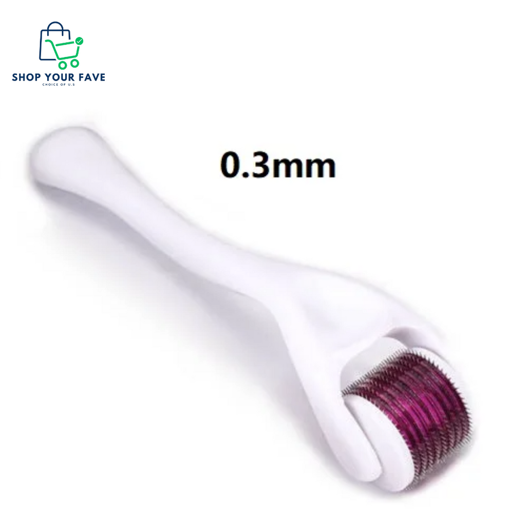 Titanium Derma Roller for Face, Hair Growth & Acne Scars